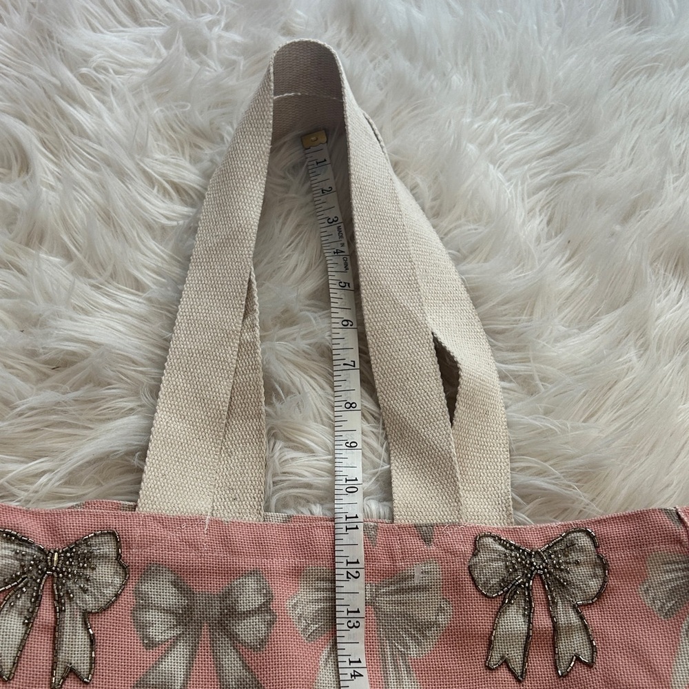 NEW, Pink Bow Tote Bag - Picture 10 of 10